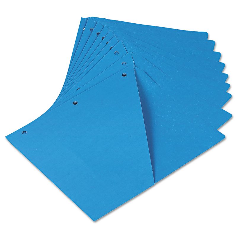 Universal Slash-Cut Pockets for Three-Ring Binders Jacket Letter 11 Pt. Blue 10/Pack 61681, 1 of 9