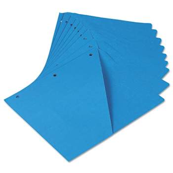 Universal Slash-Cut Pockets for Three-Ring Binders Jacket Letter 11 Pt. Blue 10/Pack 61681