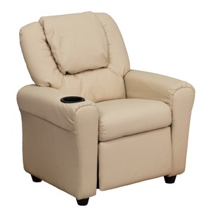 Flash Furniture Contemporary Kids Recliner with Cup Holder and Headrest - 1 of 4