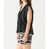 Women's Lace Pleated V-neck Blouse - Dex - 3 of 4