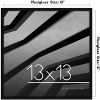 Americanflat 13x13 Picture Frame with Polished Plexiglass - Streamline Collection - Thin Square Picture Frame for Wall Display - Black - 2 of 4