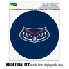 Florida Atlantic University Secondary Automotive Car Window Locker Circle Bumper Sticker - 3 of 4