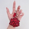 Wrapables Crystal Bling Key Chain Keyring with Tassel Car Purse Handbag Pendant, Rose - 3 of 4