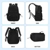 Mesh Backpack, Heavy Duty See Through Backpack Ultra-Lightweight Net Bookbag Breathable Transparent Bookbag for School Beach Sports Gym Travel, Black - 3 of 4