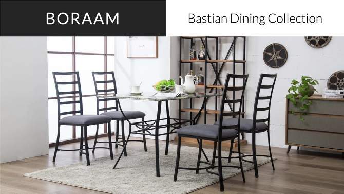 Bastian Dining Table Gray & Marble - Boraam, 2 of 15, play video
