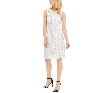 Calvin Klein Womens Stripe Wrap Dress - 1 of 1