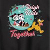 Boys' - Disney - Mickey, Minnie, & Pluto Sleigh Ride Together Christmas Graphic Long Sleeve Fleece Sweatshirt - 2 of 4