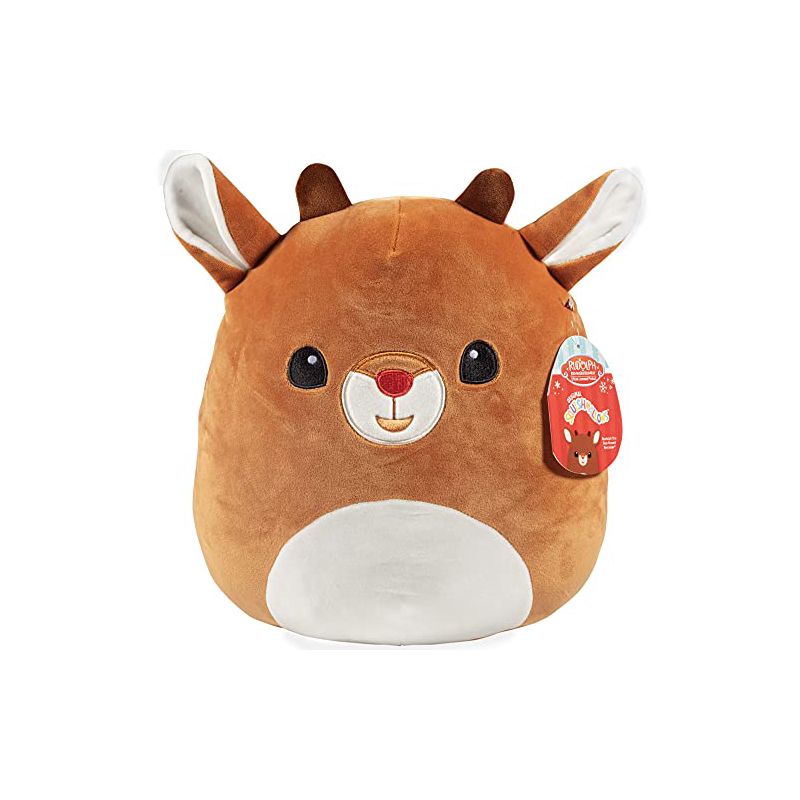Squishmallow 12" Rudolph The Red Nosed Reindeer - Official Kellytoy Plush - Soft and Squishy Reindeer Stuffed Animal - Great Gift for Kids - Ages 2+, 1 of 6