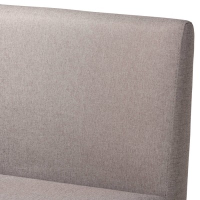 Odessa Mid-Century Modern Walnut Brown and Gray 3-Piece Dining Nook Set