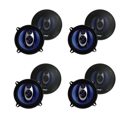 Pyle PL53BL 5.25" 200W Car Audio Triaxial Speakers Stereo Blue PAIR (4 Pack)