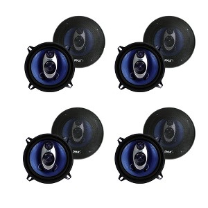 Pyle PL53BL 5.25" 200W Car Audio Triaxial Speakers Stereo Blue PAIR (4 Pack) - 1 of 4