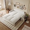 AENKYO 3-in-1 Convertible Full Size Sleeper Sofa, 70.9" Velvet 3-Seater Pull Out Couch Bed with Included Pillow, Modern Loveseat for Small Spaces - 2 of 4