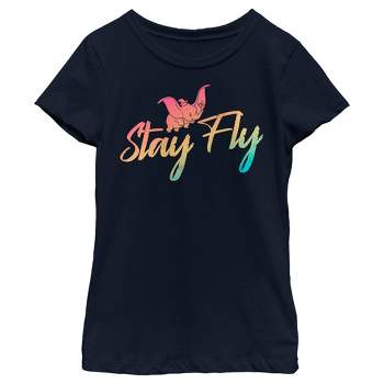 Boy's Dumbo Stay Fly Rainbow T-shirt : Target