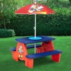 Delta Children PAW Patrol Kids Activity Picnic Table with Umbrella - 2 of 4