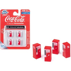 1960's "Coca-Cola" Vending Machines Set of 4 pieces "Mini Metals" Series for 1/87 (HO) Scale Models by Classic Metal Works - 1 of 3