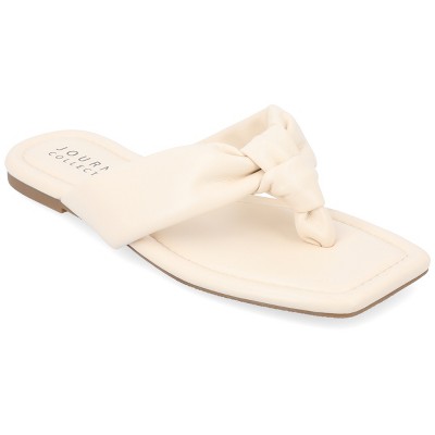 Journee Collection Womens Ares Light Puff Flip Flop Sandals