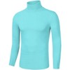 INSPIRE CHIC Men's Slim Fit Long Sleeve Pullover Turtleneck T-Shirt - 2 of 4