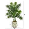 Nearly Natural 46-in Areca Palm Artificial Tree in Floral Print Planter (Real Touch) - 2 of 3