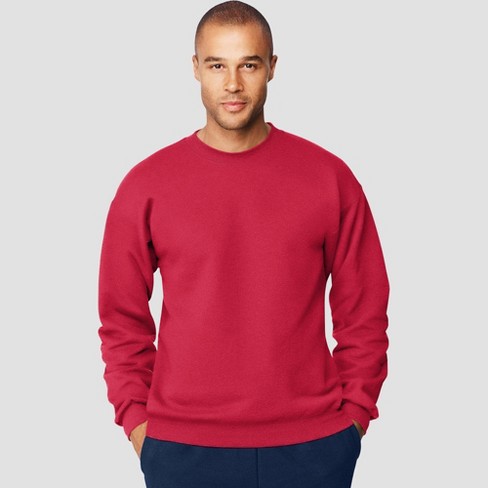 hanes sweatshirt red