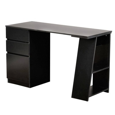 Contemporary black deals desk