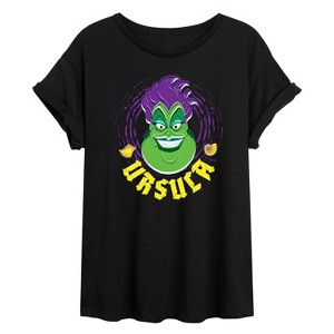 Women's - Disney Villains - Ursula Oversized Graphic T-Shirt - 1 of 4