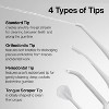 AquaSonic Icon Water Flosser Replacement Tips – 5 Tips, Standard, Periodontal, Orthodontic & Tongue Scraper - Genuine, Authentic Part - 2 of 2