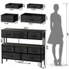 Hausource 9 Drawer Dresser 55" TV Stand Chest of Drawers with Charging Station, LED Light - 4 of 4