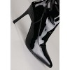 HalloweenCostumes.com 7 Women Black Patent Over the Knee Women's Boots, Black - 3 of 4