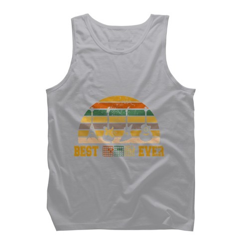 Men's Design By Humans Best Guitar Dad Ever Music Guitar Chord By BaoMinh Tank Top - image 1 of 2