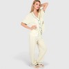 Anna-Kaci Lounge Women's Short Sleeve Button-Up Pajama Set with Contrast Piping and Front Pockets - 3 of 4