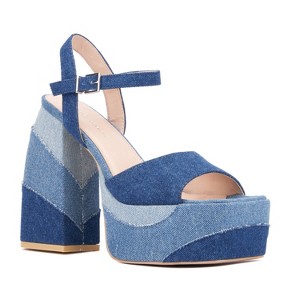 Fashion To Figure Women's Imogen Platform Heel Sandal - Wide Width - 1 of 4