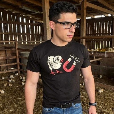 Мужские футболки Crazy Dog T-Shirts, Inc. Mens Funny T Shirts Chick Magnet Sarcastic Graphic Tee for Men - Crazy Dog Men's T Shirt For Holiday Holiday Black XL — фото 3