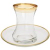 Set of 6 Small Wine Glasses on Gold Ball Pedestal – Classic Touch Decor