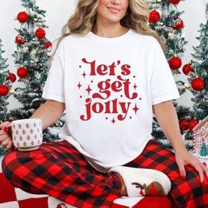 Simply Sage Market Whimsical Let's Get Jolly Garment Dyed Tee - 1 of 4