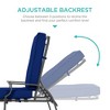 Best Choice Products Adjustable Outdoor Chaise Lounge Chair for Patio, Poolside w/ UV-Resistant Cushion - 4 of 4
