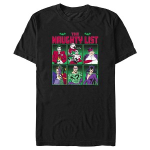 Men's Batman The Naughty List Villains T-Shirt - 1 of 4