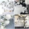 PartyWoo Balloons Silver Metallic Small Mini 5 Inch 50 pcs - 4 of 4