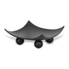 Cheung's Clyne Curved Black Wood Trays on Wood Orbs - Large - 4 of 4