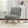 NicBex Polyester Accent Chair,Upholstered Living Room Chairs with Mid-Height Backrest,Modern Armless Chair,Accent Chairs for Living Room - 2 of 4
