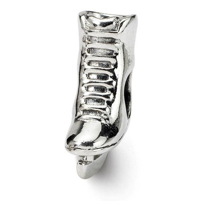 Black Bow Jewelry Sterling Silver Ice Skate Bead Charm