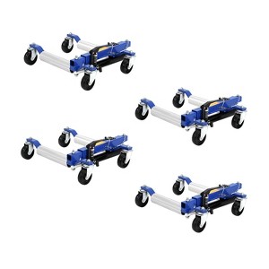 Car Wheel Dolly Jack Set, 1500LBS Capacity Wheel Dolly with Hydraulic Tire Jack & Aluminium Twin Rollers, Heavy Duty Rollers with Foot Pedal - 1 of 4