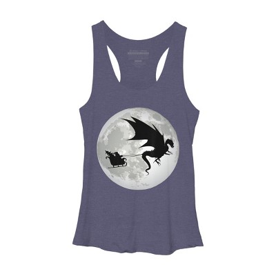 Women's Design By Humans Christmas Santa Claus By NekoShop Racerback Tank Top