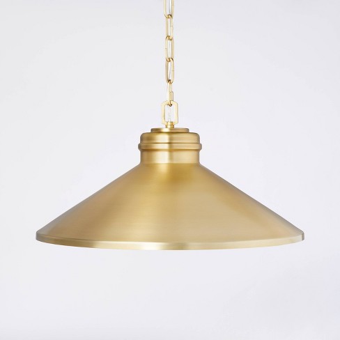 Reeded Glass Pendant Brass - Threshold™ Designed With Studio Mcgee