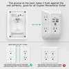 Itopfox Wall Charger with Surge Protection, 5 Outlet Extender and 4 USB Ports (4.8A Total) 3-Sided Power Strip for Home, Travel, Office - 3 of 4
