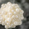 4"H Sullivans Beaded Pearl Ornament  White Christmas Ornaments - 2 of 2