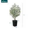 DR.Planzen 72" Artificial Olive Tree - 6FT UV Resistant Fake Plant with 15.7" Tall Planter Planter for Indoor House Plants & Tall Floor Decor - 3 of 4