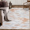 Indoor Decor Modern Abstract Striped Area Rugs for Living Room Bedroom Soft Machine Washable Low Pile Non Slip Foldable Floor Carpet - 4 of 4