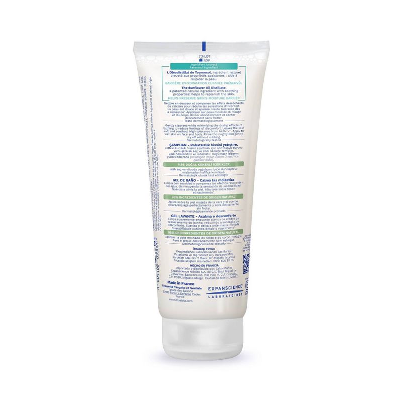 Mustela Stelatopia Fragrance Free Baby Cleansing Gel and Wash for Eczema Prone Skin - 6.76 fl oz, 3 of 9