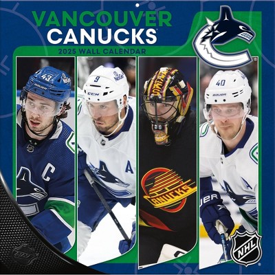NHL Vancouver Canucks 2025 12"x12" Team Wall Calendar