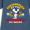 - Peanuts - Preschooler By Day Graphic Short Sleeve Fleece Dress - 2 of 4